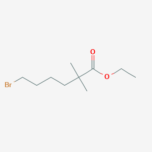 molecular formula C10H19BrO2 B3154867 6-溴-2,2-二甲基己酸乙酯 CAS No. 78712-62-6