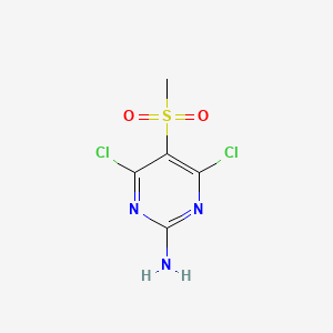 4,6-Dichloro-5-methylsulfonyl-pyrimidin-2-amine
