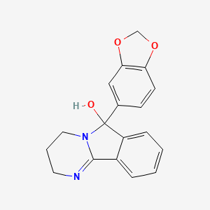 6-(Benzo[d][1,3]dioxol-5-yl)-2,3,4,6-tetrahydropyrimido[2,1-a]isoindol-6-ol