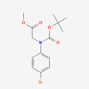 Methyl 2-((4-bromophenyl)(tert-butoxycarbonyl)amino)acetate