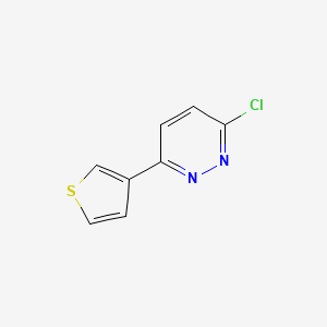 molecular formula C8H5ClN2S B3154910 3-Chloro-6-(thiophen-3-yl)pyridazine CAS No. 78784-79-9