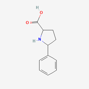 molecular formula C11H13NO2 B3154915 5-Phenylpyrrolidine-2-carboxylic acid CAS No. 78800-52-9