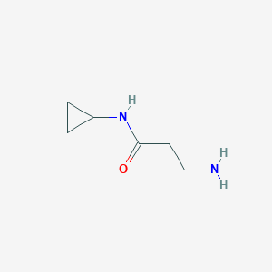 molecular formula C6H12N2O B3154950 3-Amino-N-cyclopropylpropanamide CAS No. 788821-48-7