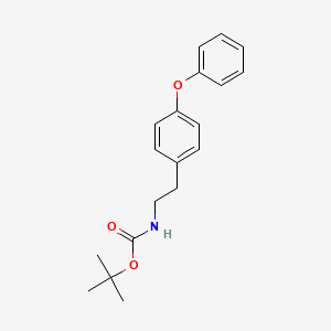 molecular formula C19H23NO3 B3154955 tert-Butyl [2-(4-phenoxyphenyl)ethyl]carbamate CAS No. 788824-72-6