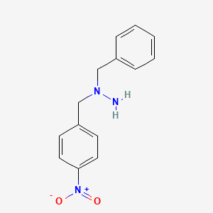 molecular formula C14H15N3O2 B3155034 1-Benzyl-1-(4-nitrobenzyl)hydrazine CAS No. 791020-40-1
