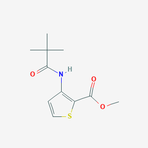 molecular formula C11H15NO3S B3155050 methyl 3-(2,2-dimethylpropanamido)thiophene-2-carboxylate CAS No. 79128-69-1