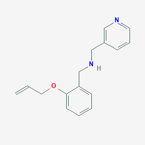 molecular formula C16H18N2O B315511 N-(2-(Allyloxy)benzyl)-1-(pyridin-3-yl)methanamine 