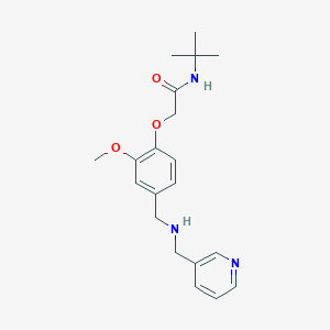 molecular formula C20H27N3O3 B315513 N-tert-butyl-2-(2-methoxy-4-{[(pyridin-3-ylmethyl)amino]methyl}phenoxy)acetamide 