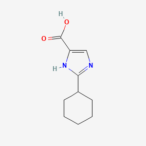 molecular formula C10H14N2O2 B3155211 2-Cyclohexyl-1H-imidazol-4-carboxylic acid CAS No. 794495-36-6