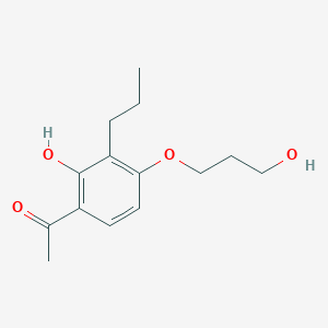1-(2-Hydroxy-4-(3-hydroxypropoxy)-3-propylphenyl)ethanone