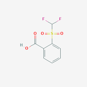 molecular formula C8H6F2O4S B3155269 2-Difluoromethanesulfonylbenzoic acid CAS No. 79676-58-7