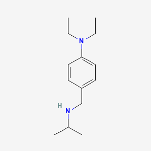 molecular formula C14H24N2 B3155274 N,N-Diethyl-4-{[(propan-2-yl)amino]methyl}aniline CAS No. 796886-32-3