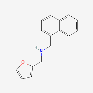 molecular formula C16H15NO B3155324 1-(furan-2-yl)-N-(naphthalen-1-ylmethyl)methanamine CAS No. 797030-66-1