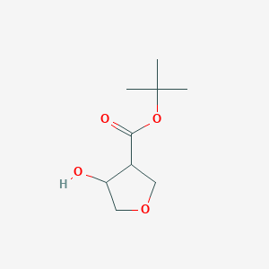 molecular formula C9H16O4 B3155328 Tert-butyl 4-hydroxytetrahydrofuran-3-carboxylate CAS No. 797038-33-6
