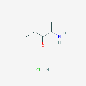 molecular formula C5H12ClNO B3155369 2-Amino-3-pentanone hydrochloride CAS No. 79851-68-6