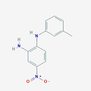 molecular formula C13H13N3O2 B3155465 N1-(3-Methylphenyl)-4-nitrobenzene-1,2-diamine CAS No. 80104-77-4