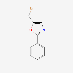 molecular formula C10H8BrNO B3155539 5-(Bromomethyl)-2-phenyloxazole CAS No. 80281-50-1