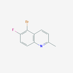 molecular formula C10H7BrFN B3155542 5-Bromo-6-fluoro-2-methylquinoline CAS No. 80290-18-2