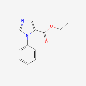 molecular formula C12H12N2O2 B3155556 ethyl 1-phenyl-1H-imidazole-5-carboxylate CAS No. 80304-52-5