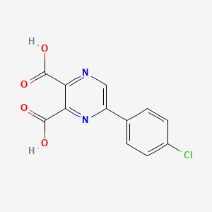 5-(4-Chlorophenyl)pyrazine-2,3-dicarboxylic acid