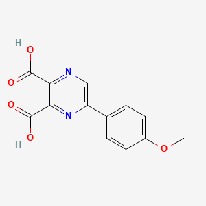 molecular formula C13H10N2O5 B3155573 5-(4-Methoxyphenyl)pyrazine-2,3-dicarboxylic acid CAS No. 80356-80-5