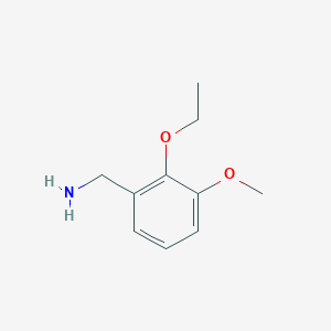 molecular formula C10H15NO2 B3155585 (2-Ethoxy-3-methoxybenzyl)amine CAS No. 80365-01-1