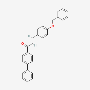 (2E)-3-[4-(Benzyloxy)phenyl]-1-(4-phenylphenyl)prop-2-en-1-one