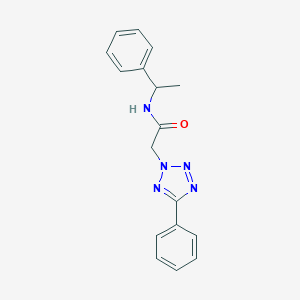 molecular formula C17H17N5O B315562 N-(1-phenylethyl)-2-(5-phenyltetrazol-2-yl)acetamide 