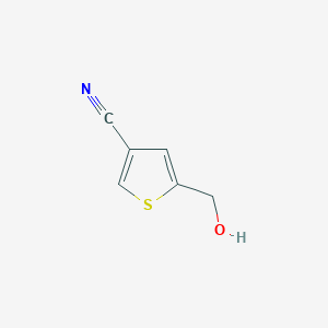 molecular formula C6H5NOS B3155621 5-(Hydroxymethyl)thiophene-3-carbonitrile CAS No. 80577-96-4