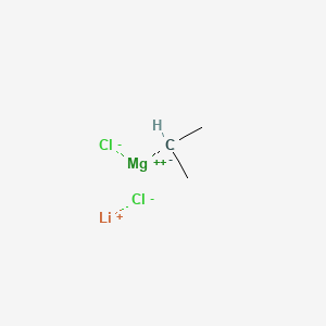 molecular formula C3H7Cl2LiMg B3155660 Isopropylmagnesium chloride-lithium chloride complex CAS No. 807329-97-1