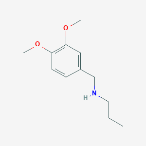 molecular formula C12H19NO2 B3155671 [(3,4-Dimethoxyphenyl)methyl](propyl)amine CAS No. 807342-83-2