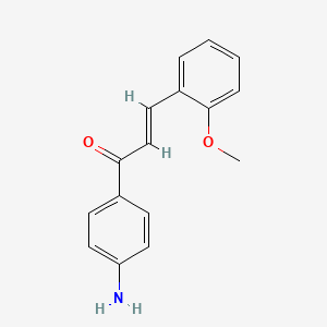 molecular formula C16H15NO2 B3155680 (2E)-1-(4-aminophenyl)-3-(2-methoxyphenyl)prop-2-en-1-one CAS No. 807642-52-0