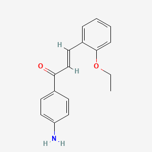 molecular formula C17H17NO2 B3155684 (2E)-1-(4-aminophenyl)-3-(2-ethoxyphenyl)prop-2-en-1-one CAS No. 807642-53-1
