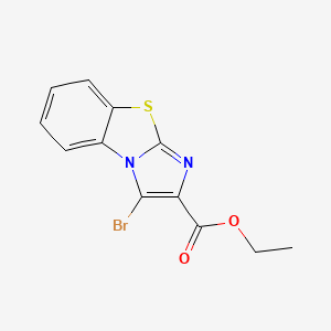 molecular formula C12H9BrN2O2S B3155742 Ethyl 3-bromoimidazo[2,1-b][1,3]benzothiazole-2-carboxylate CAS No. 81021-98-9