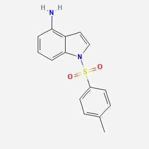 molecular formula C15H14N2O2S B3155751 Tosyl-1H-indol-4-amine CAS No. 81038-31-5