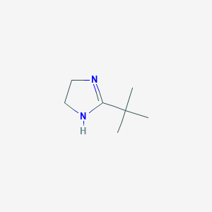 molecular formula C7H14N2 B3155756 2-tert-Butyl-4,5-dihydro-1H-imidazole CAS No. 81066-72-0