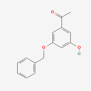 molecular formula C15H14O3 B3156069 3'-Benzyloxy-5'-hydroxyacetophenone CAS No. 81732-54-9