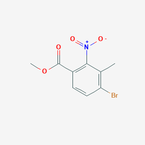 molecular formula C9H8BrNO4 B3156179 Methyl 4-bromo-3-methyl-2-nitrobenzoate CAS No. 821773-44-8