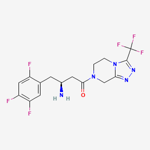 molecular formula C16H15F6N5O B3156238 Sitagliptin S-Isomer CAS No. 823817-55-6