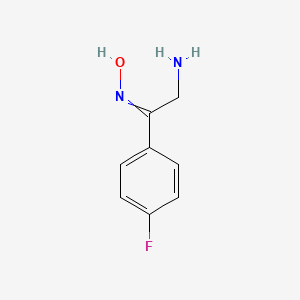 molecular formula C8H9FN2O B3156292 2-AMINO-1-(4-FLUORO-PHENYL)-ETHANONE OXIME CAS No. 82585-34-0