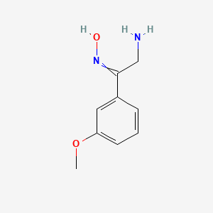 molecular formula C9H12N2O2 B3156299 2-Amino-1-(3-methoxy-phenyl)-ethanone oxime CAS No. 82585-38-4