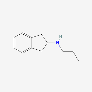 molecular formula C12H17N B3156441 N-propyl-2,3-dihydro-1H-inden-2-amine CAS No. 82985-09-9