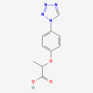 molecular formula C10H10N4O3 B3156600 2-(4-Tetrazol-1-yl-phenoxy)-propionic acid CAS No. 832740-17-7