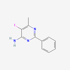 5-Iodo-6-methyl-2-phenylpyrimidin-4-amine