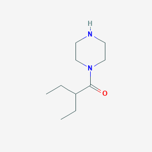 molecular formula C10H20N2O B3156739 2-Ethyl-1-(piperazin-1-yl)butan-1-one CAS No. 83547-33-5