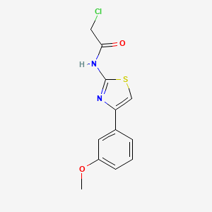 2-chloro-N-[4-(3-methoxyphenyl)-1,3-thiazol-2-yl]acetamide