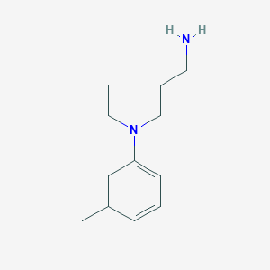 molecular formula C12H20N2 B3156763 N-Ethyl-N-(3-methylphenyl)propane-1,3-diamine CAS No. 83566-92-1