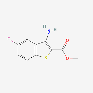 molecular formula C10H8FNO2S B3156774 Methyl 3-amino-5-fluorobenzo[b]thiophene-2-carboxylate CAS No. 835912-83-9