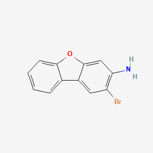 molecular formula C12H8BrNO B3156785 2-Bromodibenzo[b,d]furan-3-amine CAS No. 83660-06-4