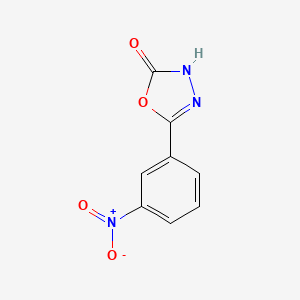 molecular formula C8H5N3O4 B3156820 5-(3-Nitrophenyl)-3H-1,3,4-oxadiazol-2-one CAS No. 83725-80-8